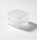 Mvoppovi - 8 Pack Clear Stackable Storage Bins, 4 Large + 4 Small for Kitchen Pantry